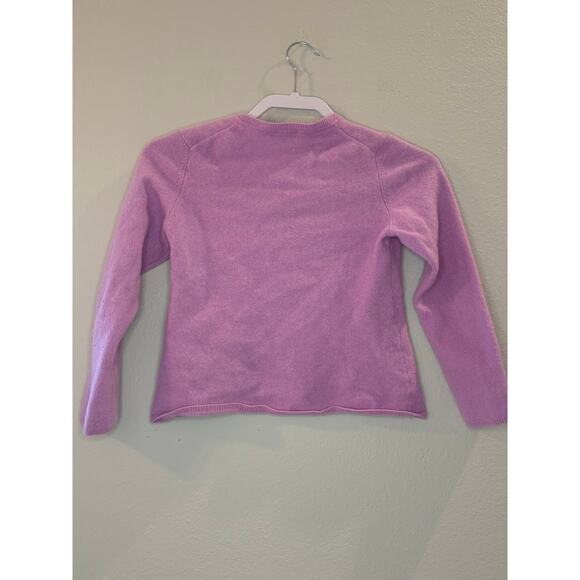 Cashmere by Charter Club 100% Cashmere Pink V-Neck Sweater Sz L - Picture 3 of 6